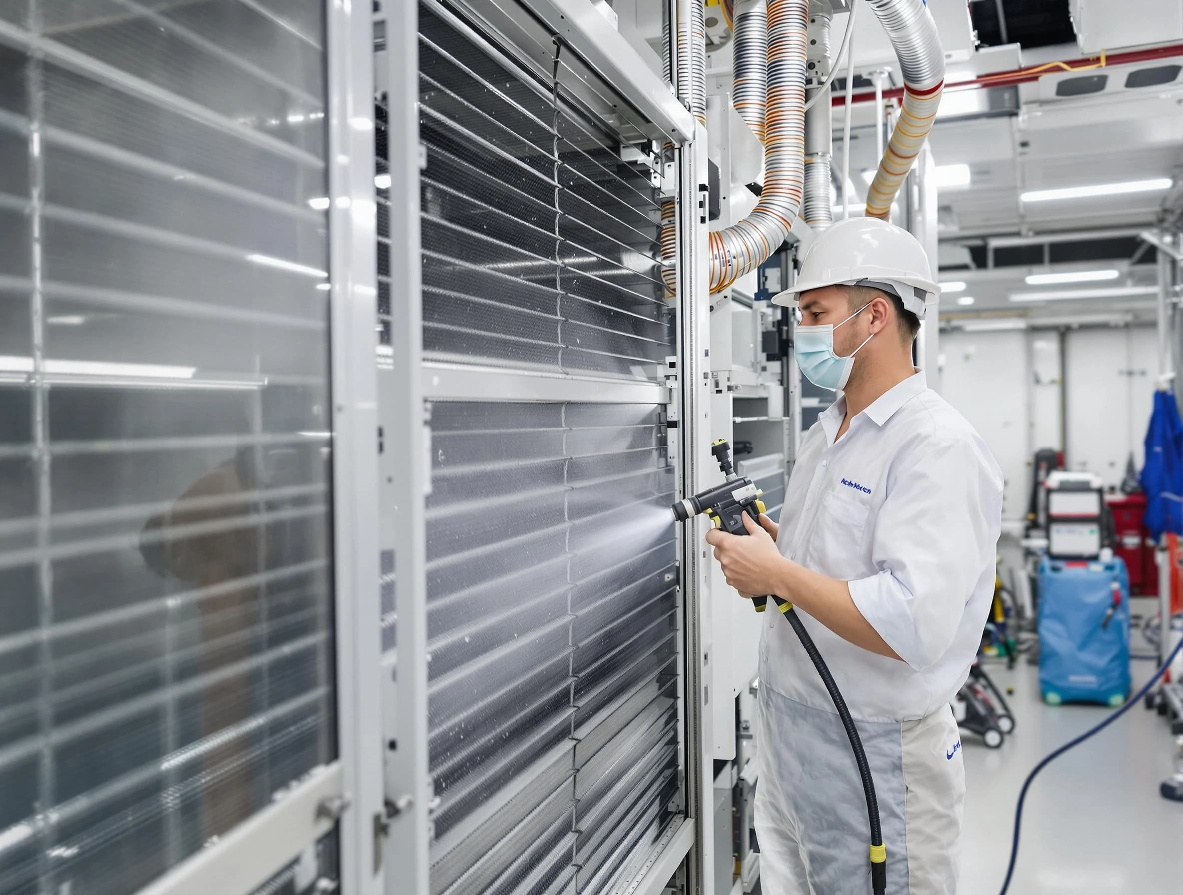 Professional AC coil cleaning by Douglasville Air Duct Cleaning in Douglasville