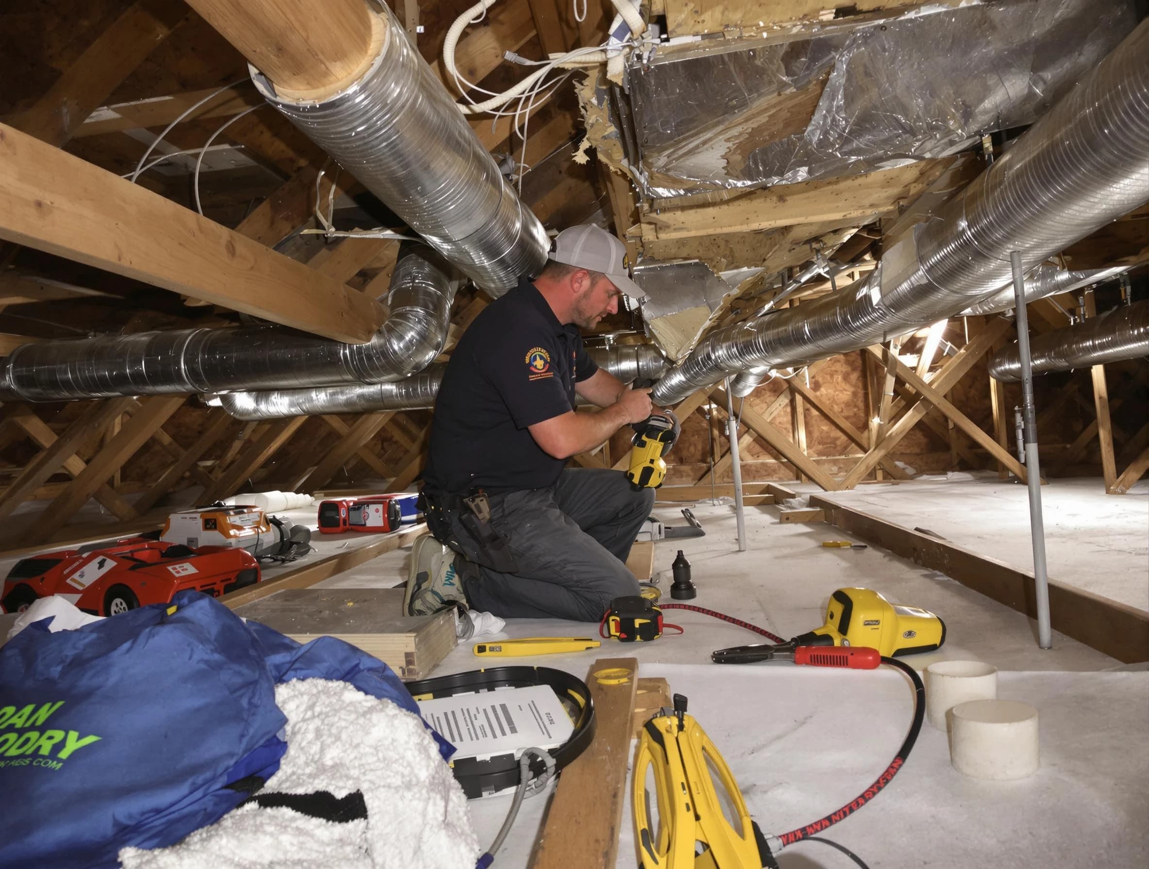 Professional air duct repair by Douglasville Air Duct Cleaning in Douglasville