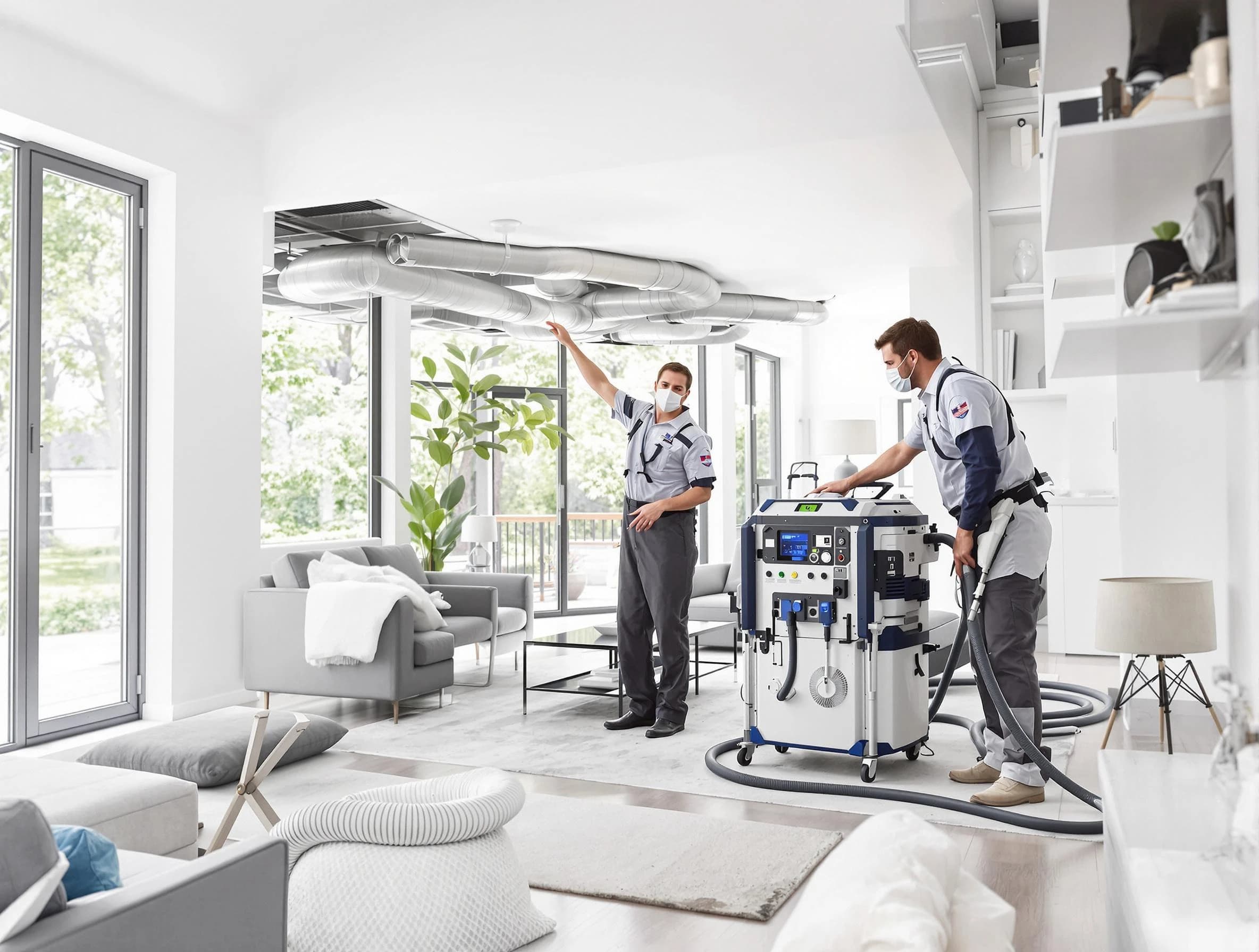 Douglasville Air Duct Cleaning professional conducting pure air duct cleaning with state-of-the-art equipment in Douglasville