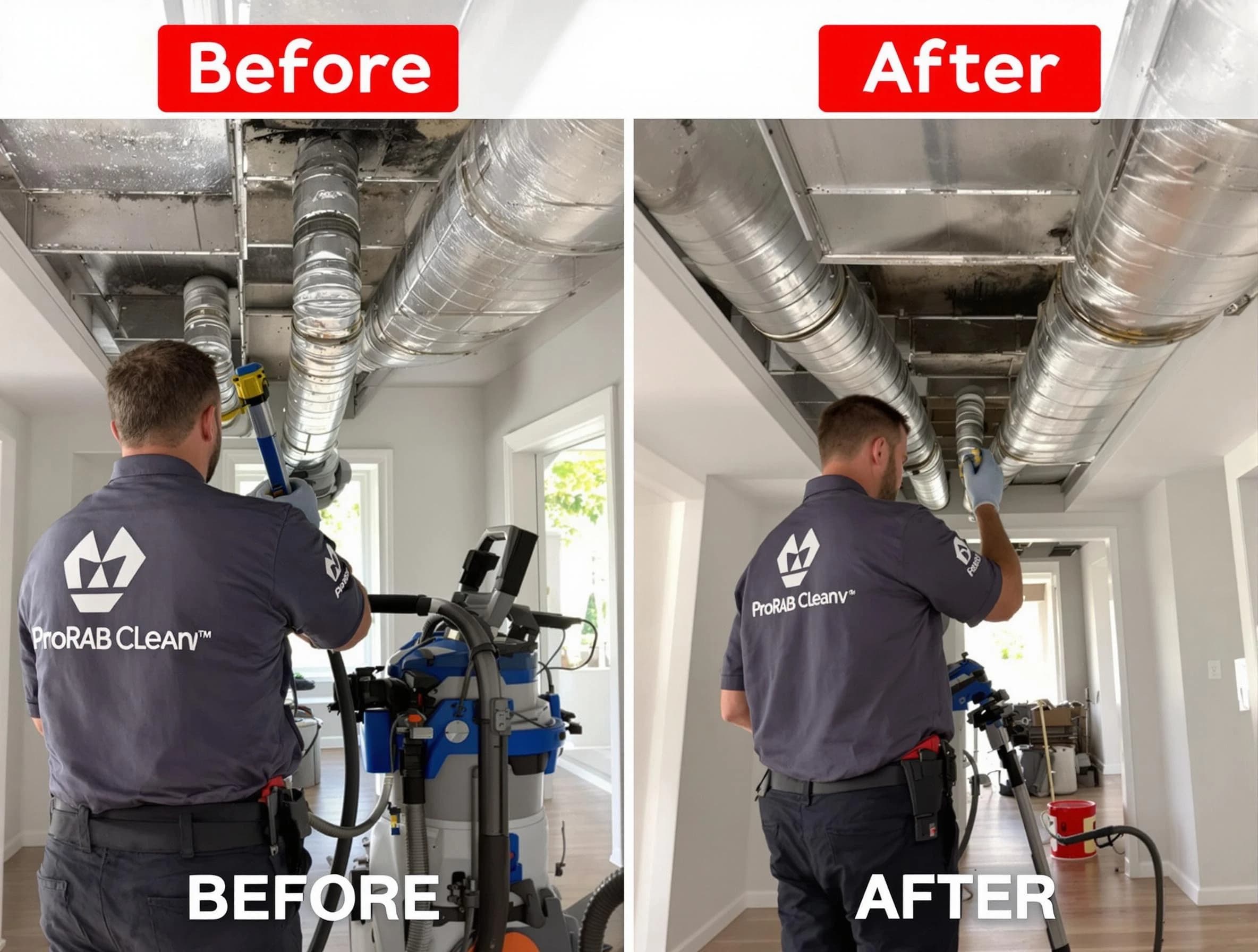 Douglasville Air Duct Cleaning expert performing thorough residential duct cleaning in a Douglasville home