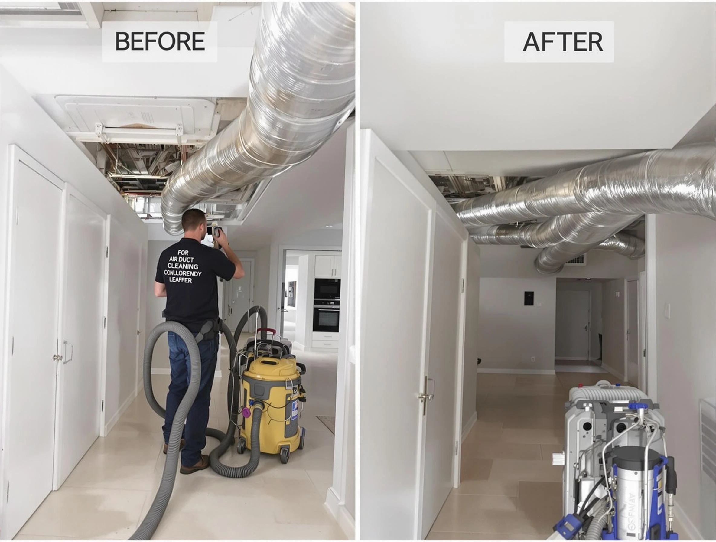 Douglasville Air Duct Cleaning professional performing thorough air duct cleaning in Douglasville
