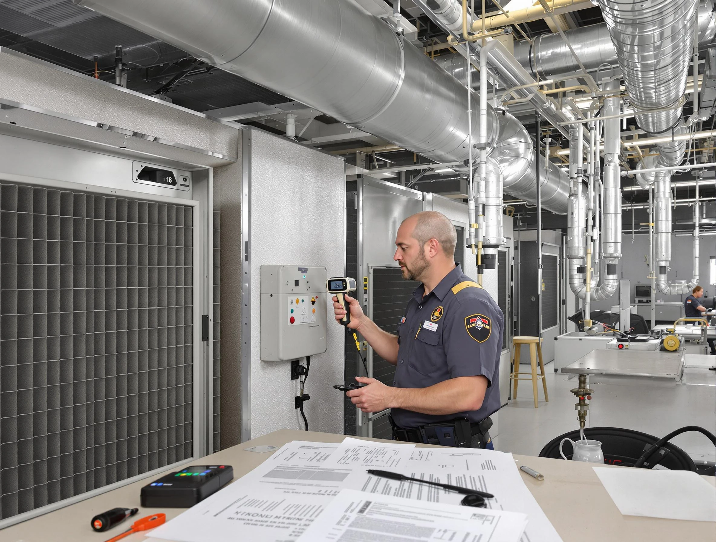 Professional filter system inspection by Douglasville Air Duct Cleaning in Douglasville